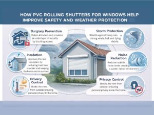 PVC rolling shutter for windows