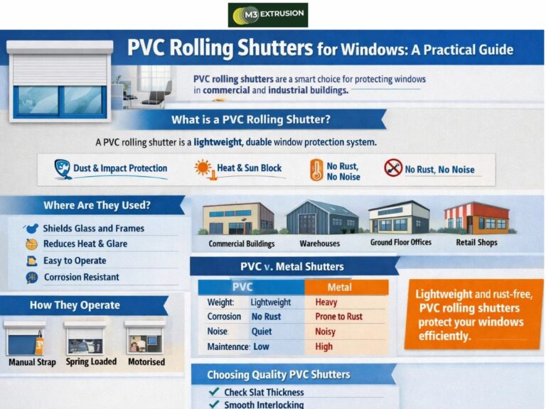 PVC Rolling Shutters for Window Protection in India