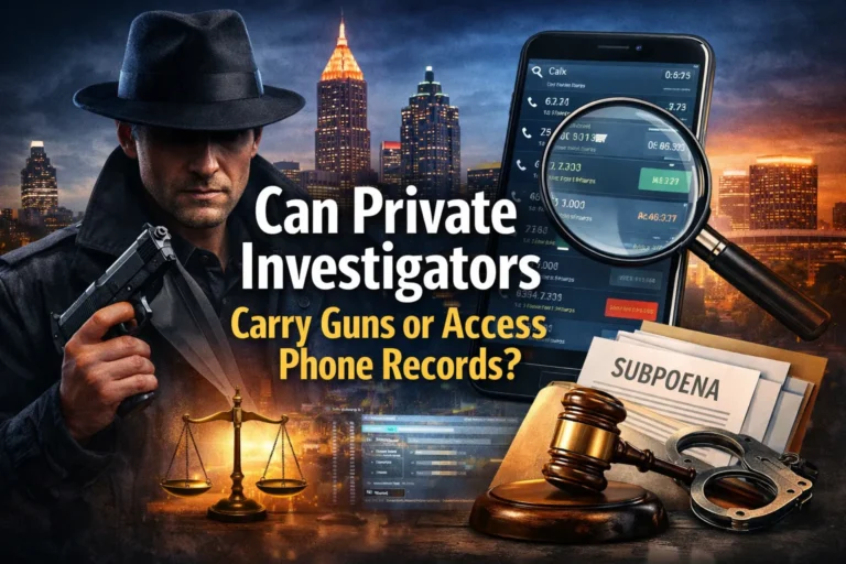 Can Private Investigators Carry Guns or Access Phone Records