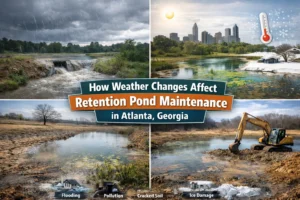 How Weather Changes Affect Retention Pond Maintenance in Atlanta, Georgia