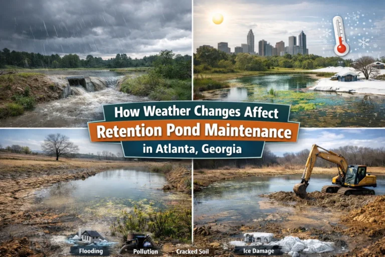 How Weather Changes Affect Retention Pond Maintenance in Atlanta, Georgia