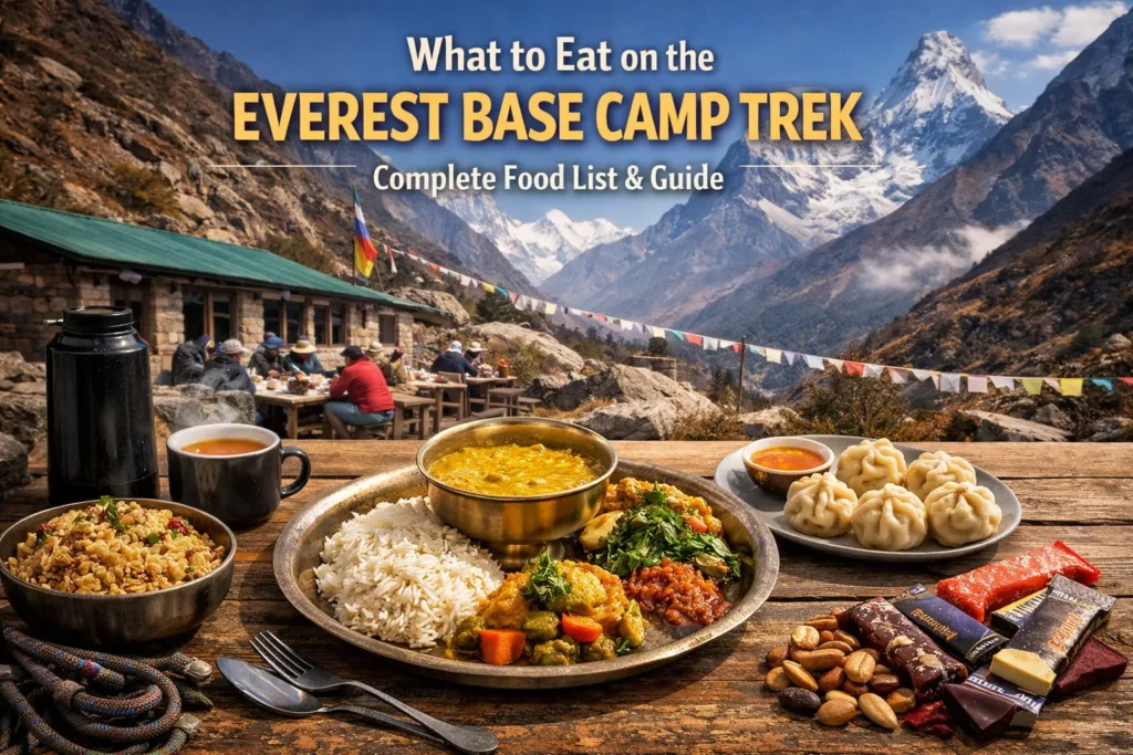 What to Eat on the Everest Base Camp Trek: Complete Food List & Guide (2026)