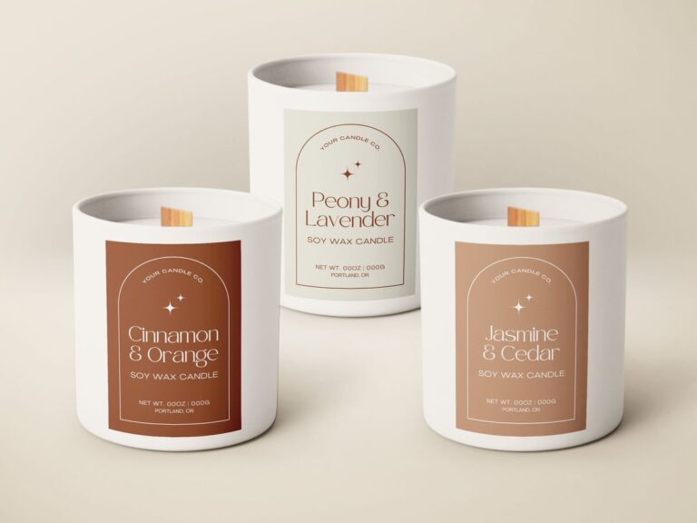 Candle label printing
