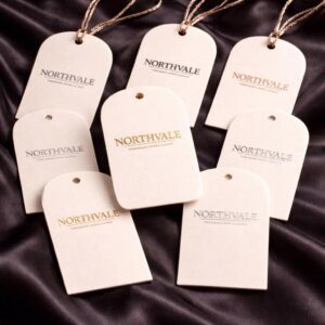 Custom foil hang tags