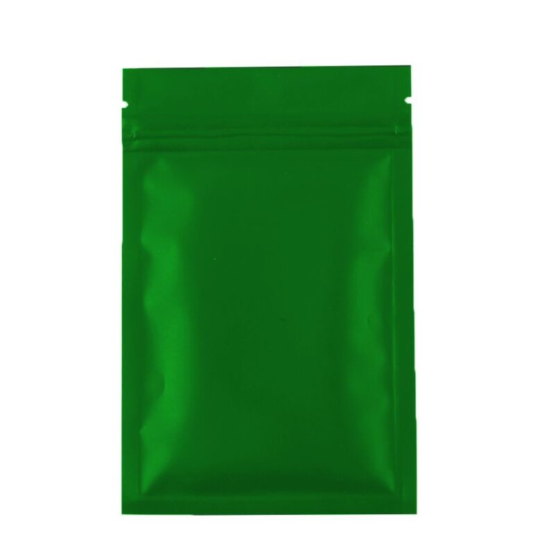 custom green mylar bags
