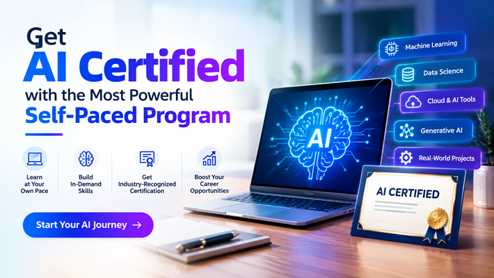 Get AI Certified with the most powerfull self-paced program