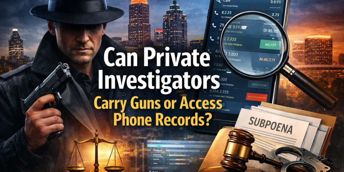 Can Private Investigators Carry Guns or Access Phone Records