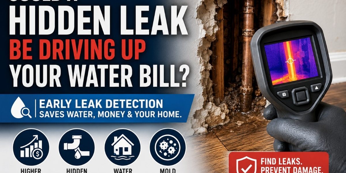 Hidden leak detection helping prevent water damage and high water bills.